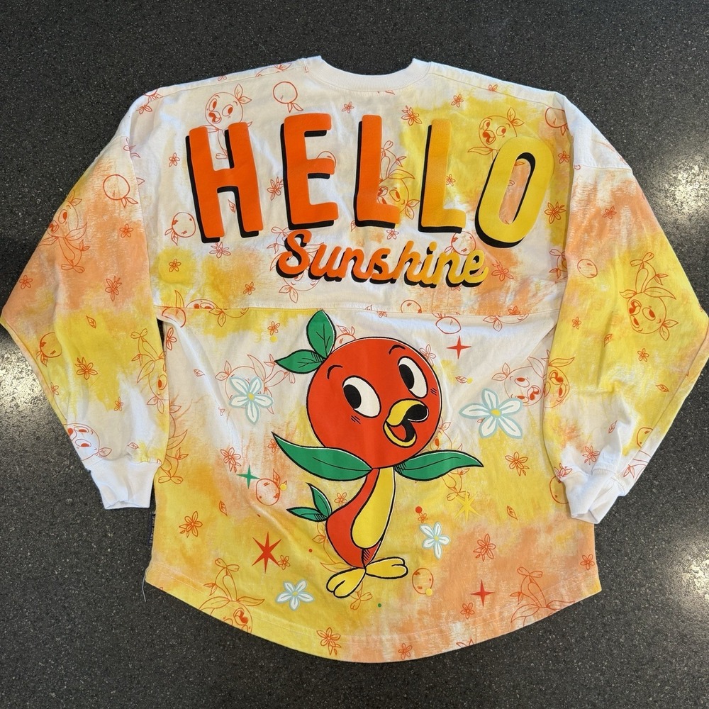 Disney Parks Spirit Jersey Hello Sunshine Orange Bird Shirt Adult‎ Size XS